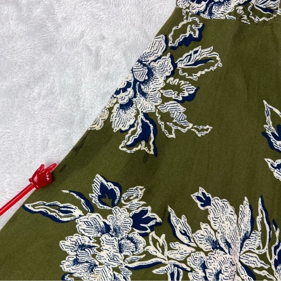 Abercrombie and Fitch Romper Small Green Floral Summer Bell Sleeves Spring Short - Picture 16 of 16